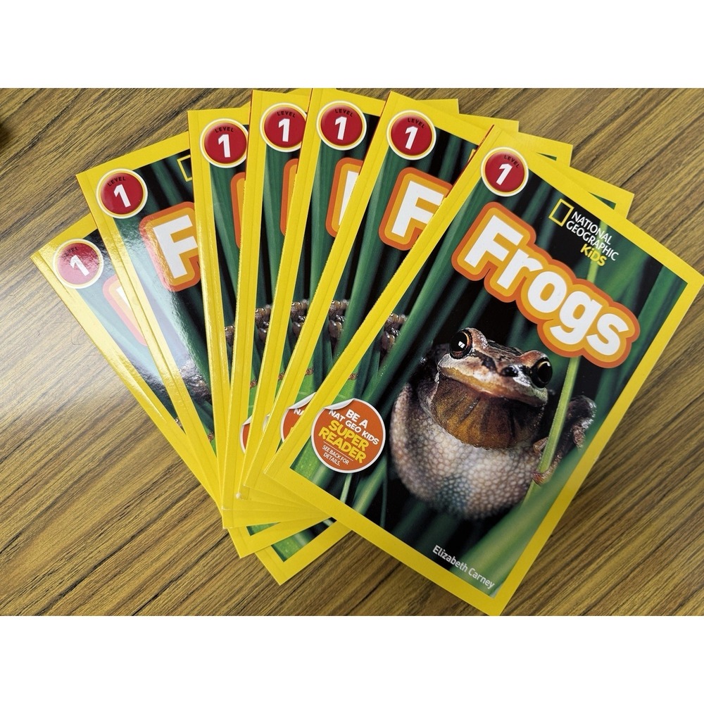 7 National Geographic Kids FROGS Books - Level 1 Readers STEM Homeschool